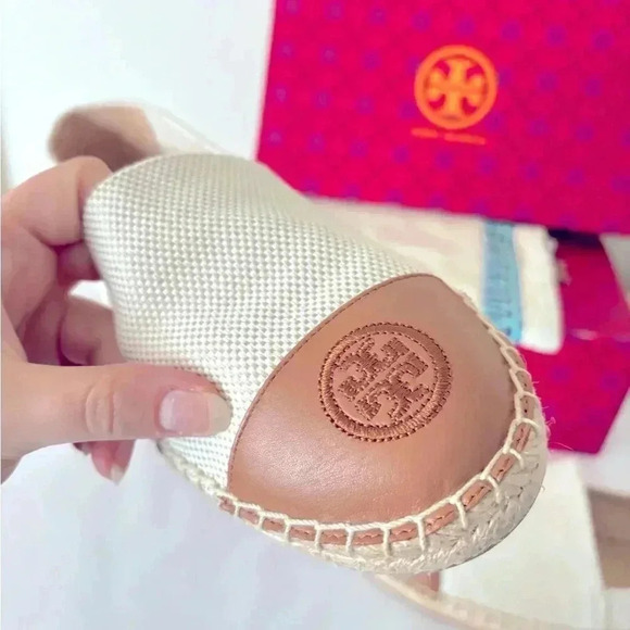 NWB Tory Burch Ambra Colorblock Espadrille Flats Size 11 - Picture 7 of 9